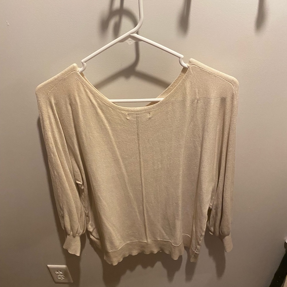 Max Studio sweater, cream, size L